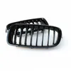 2 stycke blank svart auto bil främre stötfångare mesh grillgaller för 3 series F30 F31 F35 Racing Grilles Grills 2012+