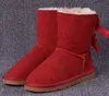 2023 Designer Women Boots Winter Boots Fashion Boot Ankle Booties Fur Leather Outdoors Shoes Storlek 35-43