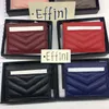 Titular de cartão de crédito de designer mini carteiras de designer mulher moedas bolsa effini moda luxo couro genuíno porta-cartões porta-cartões estojo bolsas acessórios