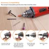 GOXAWEE Electric Drill Gravador 6 Variável Velocidade Mini Moedor Ferramenta Rotativa para Dremel Máquina de Perfuração com Ferramenta de Potência Accessorie 201225