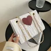 Girls Love Hearts Handbag Bag Valentine's Kids Borded Chain Shoulder Bag Women New Fashion Designer Messenger Bag C6773