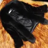 Winterfrauen Pelzmäntel weiß schwarze neue dicke warme Faux -Pelzjacke kurz 201110 1010