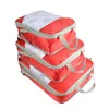 Sacs de rangement Voyage 50% Compression Extensible Cubes D'emballage Organisateur De Bagages Sac 3 Pièces Set2116