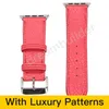 Designer Watch Pasek dla Apple Watchbands 41mm 42mm 38mm 40mm 44mm 45mm Watchband Iwatch 1 2 3 4 5 6 Zespoły Skórzany Pasek Bransoletka Moda