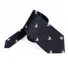 新しい7cmファッションアニマルパターンネクタイCorbatas Gravata Jacquard Slim Tie Business Wedding Neck Tie for Men1246a