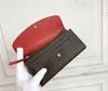 Portefeuille de créateurs de luxe en cuir véritable de haute qualité portefeuille femme mode sacs à main d'embrayage Emilie portefeuilles porte-carte sac à main avec boîte Dus210m