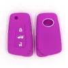 3 Przycisk Silicone Key Fob Cover Shell Chronić Skin Keychin Case dla TOYOTA Reiz Camry Corolla Remote Car Keys Pokrywa