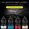 Chargeur de voiture multifonction pour IPhone Xiaomi Huawei double USB QC 3.0 adaptateur Portable USB charge Auto produit voiture accessoires