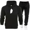 Nya moden Graffiti Tracksuits Sweatshirt Men/Women Hoodies Sweatshirts+Sweatpants Suits Autumn Winter Fleece Hooded Pullover