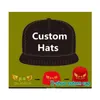 Logo Custom Baseball Caps Hip Hop Snapback Adult Kids Size Embroidery Printing Logo Fitted Full Complete jllEsB yy_dhhome