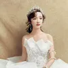 Kmvexo Barok Rose Gold Black Crystal Bridal Tiara Rhinestone Diodem Crown For Brides Pałąk Akcesoria włosów ślubnych Y4591505