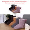 JXANG Mode Hübsche Kinder Warme Mädchen Junge Schnee Stiefel Winter Stiefel Echtes Rindsleder Leder Lace up Schmetterling Kinder Schuhe LJ201202