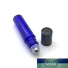 Fast frete de perfume amostra 10 ml garrafa azul roller garrafa de óleo essencial roll-on vidro garrafa de vidro 20pcs