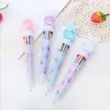 Creative butterfly Sequin ten color ballpoint pens lovely student pen girl heart multi office stationery