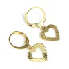 Gold Heart Hoop Серьги Женщины Девушка Любовь Модные Модные Ювелирные Изделия Для Африканской Арабской Ближнего Востока Дети Дети Подарок