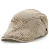 Berets Caps Beret voor mannen katoen Franse hoed Casual platte vizier Boina Hombre Retro Spaper Casquette