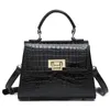 デザイナー - ブラックワニトートバッグ女性デザイナートートバッグ女性財布ハンドバッグ