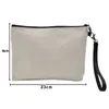 Sublimatie linnen make-up tas feestje gunst gunst diy lege munt portemonnee potlood tassen warmteoverdracht coating opslag pouch kerstcadeau HH0081SY