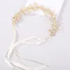 Trendy Pearls Rhinestones Bridal Sash Ribbon Crystal Wedding Belt Silver Sashes For Wedding Evening Dress Decor Women Accessories 9404278