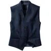 Herrvästar Vintage Striped Suit Vest Män 2021 Märke Högkvalitativ Mens Design Waistcoat Gilet Homme Casual Slim Fit Business Gentleman Vests