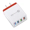 4 PORT Snabb laddning QC3.0 USB HUB Väggladdare 3.5A Power Adapter EU US Plug Travel Phone Batteriladdare Socket
