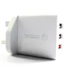 Hoge kwaliteit QC 3.0 Snelle Adaptive Wall Charger 3 USB-poort Snelle oplader Wall Charger Power Adapter voor iPhone 12 11 Huawei P40-serie