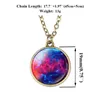Glow in the dark Universe necklace Sky Glass ball pendant necklaces for women Girls fashion jewelry will and sandy gift