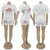 Toplu Kadın Eşofman 2 Parça Set Kıyafetler Yaz Rahat Şort Suits Gevşek Kısa Kollu T-shirt Sportsuit Moda Giyim K8744