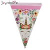 81pcs/Set Unicorn Party Pavening Pink Rainbow Unicorn Banner Plants Cups Cups Srate Srate Baby Show