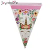 81pcs / set Fournitures de fête de licorne Rose arc-en-ciel Licorne Bannière Assiettes Tasses Serviettes Pailles Baby Shower Enfants Décorations d'anniversaire 200929