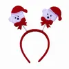 Bonito Headband Bonito Santa Santa Boneco de Neve Buze Cervo Cabeça Cabeça Cabeça Presente de Natal Xmas Brinquedo Acessórios de Cabelo de Natal Atacado