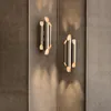 노르딕 럭셔리 대나무 벽 램프 포스트 - 모던 미니멀리스트 황금 벽 램프 호텔 거실 크리 에이 티브 빛 110V-240V