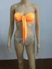 2021 Women Seksi Elmas Rhinestone Katı Bikinis Set Kadın Mayo Mayo Banyo Beach Giyim 20174720127