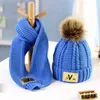 Écharpe deux pièces en laine pour enfants, automne/hiver, garçons et filles, chapeau thermique à capuche pour bébé, tendance