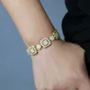 Oced Out Bling CZ кластер теннисный браслет для женщин мужчин мальчик мода искрок 5а кубический цирконий свадьба подарка украшения