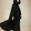 Winter Women Cloak High Quality Designer Female Vintage Thick Hooded Floor-Length Medieval Long Cape with Hoods Overcoat 201214