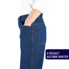 Plus Size Work Pants Hip Hop Jeans Cargo Pants Men Casual Loose Baggy Denim Pants Cotton Blue Trousers Male Clothing G0104