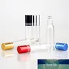 100pcs 10ml Essential Oil Bottle Glass Roll on Perfume Bottle For Essential Oils Empty Cosmetic Case With Steel Beads Rollor