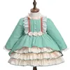 Baby Girl испанские платья для младшего принцессы детское творчество о день рождения с длинным рукавом бальные платья кружевные платья LJ201221
