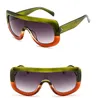 Sunglow Leopard Grain Sonnenbrille Damen Mode 2022, übergroße Vintage Sonnenbrille Brille zum Angeln Fahren schnelles Schiff