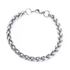 Yidensy Fashion Stainless Steel Braided Chain Bracelets 19cm 20cm 21cm 22cm Silver Color Simple Punk Jewelry for Women Male1