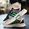net New-Arrival Casual all-match men's old shoes breathable green brown yellow sports no-brand sneakers trainers outdoor jogging walking
