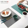 New Hot Nordic Simple 40*30cm Placemat Children Tableware Mat Eco-friendly Silicone Student Pad Insulated Table Protection Mats T200703