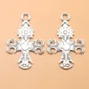 Lot 30 adet Büyük Çiçek Güvercin Çapraz Antik Gümüş Charms Kolye DIY Bulgular Takı Yapımı Için Bilezik Kolye Küpe 47 * 30mm DH0858