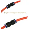 Pneumatic Tools Straight Push Connectors, 4/6/8/10/12 Mm Quick Release Plastic To Connect Fittings Kit, 60 Pcs Air Line