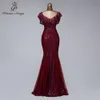 Wunderschöne Abendkleider mit V-Ausschnitt für Damen, Partynacht, goldenes Kleid, Meerjungfrau-Abendkleider, elegante Ballkleider mit einzigartigem Kragen, LJ201118