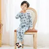 27 детских осенних девочек в пижамах костюм для мальчиков пижам на 2-9 лет домашний костюм Дети Дети Пижама Мультфильм Детская одежда LJ201216