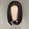 Meetu 2x6 Bob Spitze Frontal Perücken Brasilianisches reines Haar Gerade Spitze Front Menschliches Haar Perücken Schweizer Spitze Clsoure Perücke Prepucked