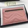 Real photos HOT credit card holder luxurys designers wallet 2021 fashion genuine leather women and mens business mini cardholder coin purse