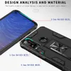 Zırh Telefon Kılıfları Parmak Yüzük Tutucu Için Huawei P30 Lite P Akıllı Z Y6 2019 Darbeye Silikon Koruyucu Kapak Aksesuarları